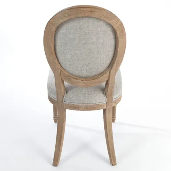 Dining Chairs-Kirkland's Home Louis Upholstered Dining Chair Gray