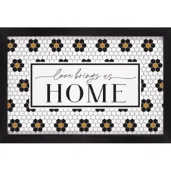 Wall Quotes & Signs-Kirkland's Home Love Brings Us Home Framed Wall Plaque Multi