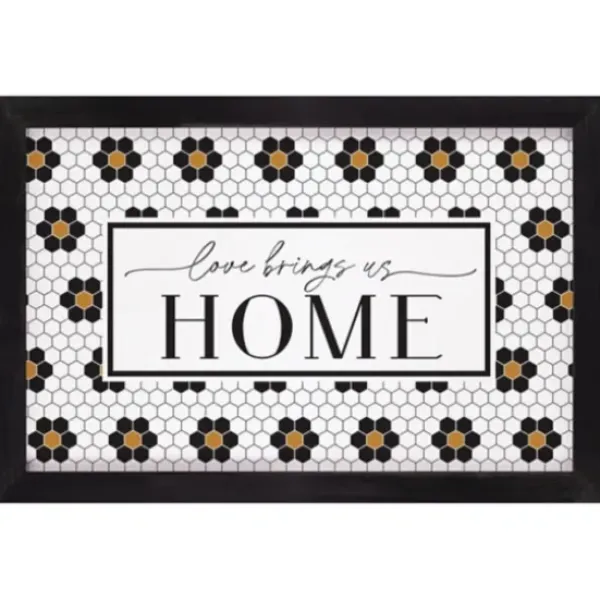 Wall Quotes & Signs-Kirkland's Home Love Brings Us Home Framed Wall Plaque Multi