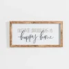 Wall Quotes & Signs-Kirkland's Home Love Builds A Happy Home Wall Plaque White/Black/Tan