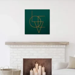 Wall Quotes & Signs-Kirkland's Home Love Giclee Canvas Art Print Green