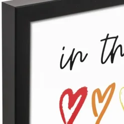 Wall Quotes & Signs-Kirkland's Home Love Is Love Framed Canvas Art Print White/Multi