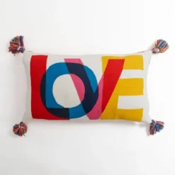Pillows-Kirkland's Home Love Pride Lumbar Pillow Multi