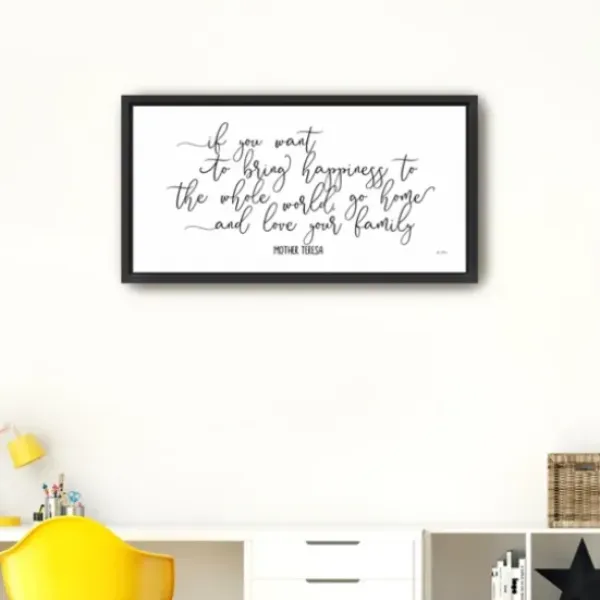 Wall Quotes & Signs-Kirkland's Home Love Your Family Framed Giclee Canvas Art Print White/Black