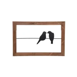Wall Plaques-Kirkland's Home Lovebirds On A Wire Wall Plaque Brown