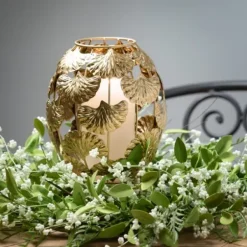 Wreaths-Kirkland's Home Lush Leaf And Berry Wreath Green/White