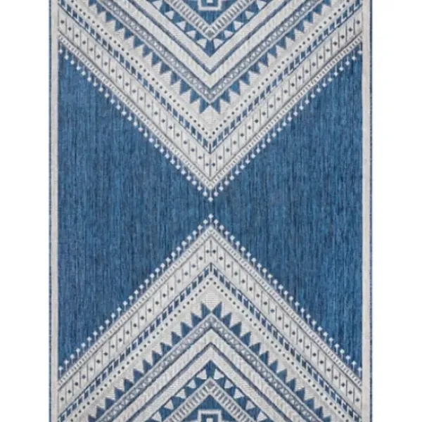 Outdoor Rugs-Kirkland's Home Luxe Diamond Outdoor Area Rug, 5X7 Gray