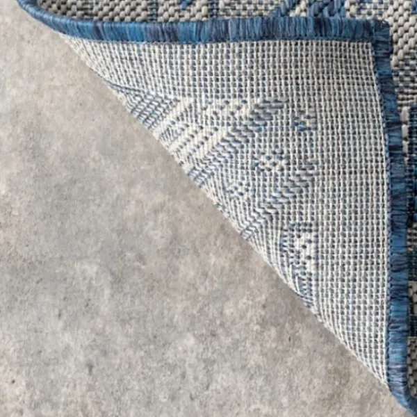 Outdoor Rugs-Kirkland's Home Luxe Diamond Outdoor Area Rug, 5X7 Gray