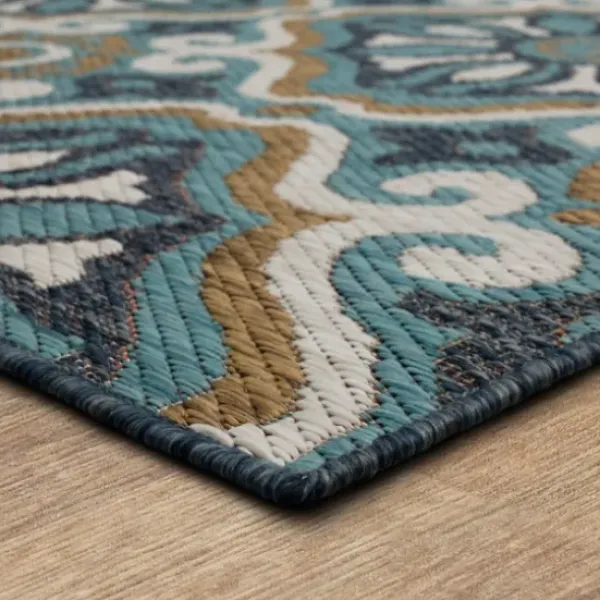 Outdoor Rugs-Kirkland's Home Luxe Diamond Outdoor Area Rug, 7X10 Gray