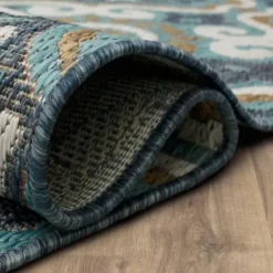 Outdoor Rugs-Kirkland's Home Luxe Diamond Outdoor Area Rug, 7X10 Gray