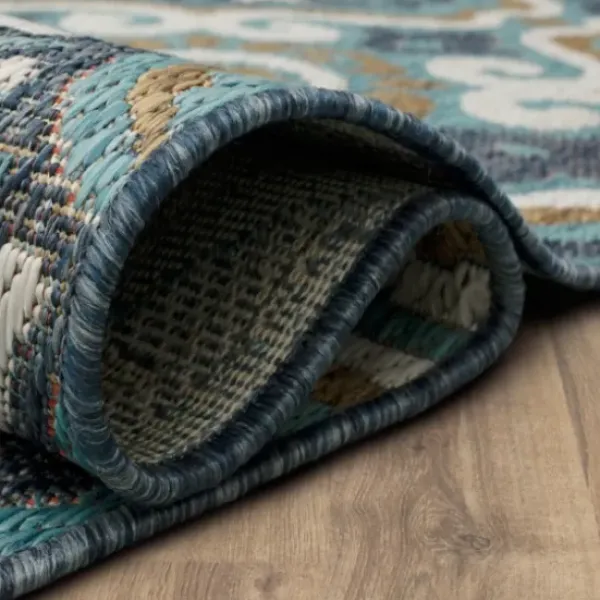 Outdoor Rugs-Kirkland's Home Luxe Diamond Outdoor Area Rug, 7X10 Gray