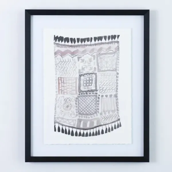 Framed Art-Kirkland's Home Macrame I Framed Art Print White/Gray