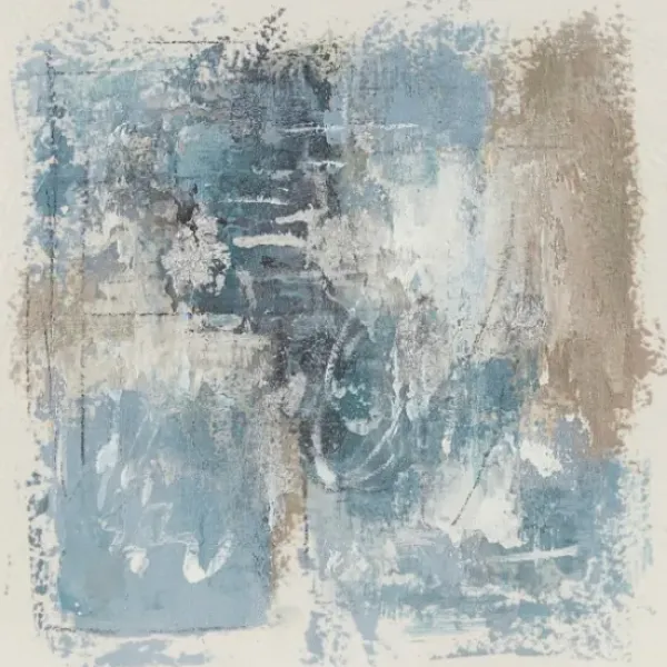 Framed Art-Kirkland's Home Madison Park Blue Abstract Framed Art Print Blue/White