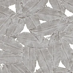 Wall Plaques-Kirkland's Home Madison Park Iron Feathers Wall Plaques, Set Of 3 Silver/Gray