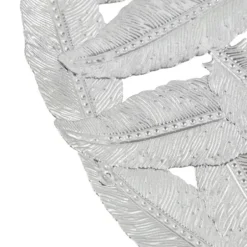Wall Plaques-Kirkland's Home Madison Park Iron Feathers Wall Plaques, Set Of 3 Silver/Gray