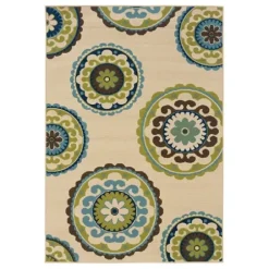 Outdoor Rugs-Kirkland's Home Madura Buffalo Check Outdoor Area Rug, 3X5 Black/White