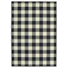 Outdoor Rugs-Kirkland's Home Madura Buffalo Check Outdoor Area Rug, 5X7 Black/White