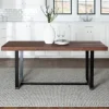Dining Tables-Kirkland's Home Mahogany Distressed Solid Wood Dining Table Brown