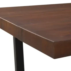 Dining Tables-Kirkland's Home Mahogany Distressed Solid Wood Dining Table Brown