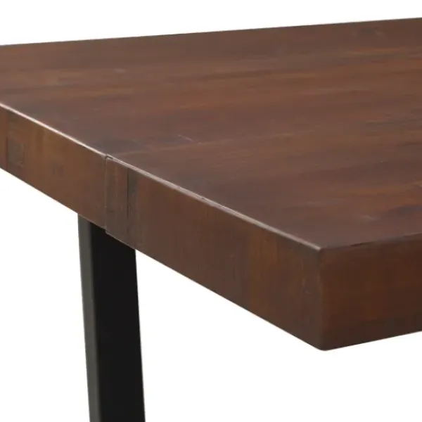 Dining Tables-Kirkland's Home Mahogany Distressed Solid Wood Dining Table Brown