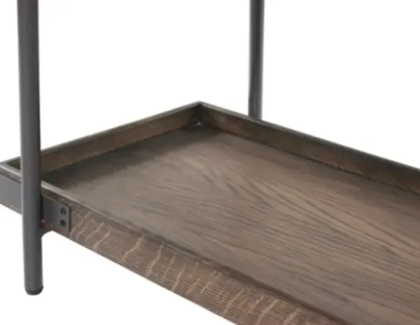 Coffee Tables-Kirkland's Home Mahogany Oak Wood Tray Top Coffee Table Brown