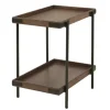 Accent & End Tables-Kirkland's Home Mahogany Tray Top And Shelf Wood Accent Table Brown