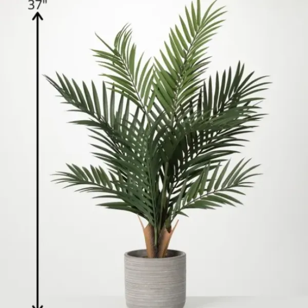 Trees & Topiaries-Kirkland's Home Majestic Palm Tree In Gray Planter