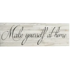 Wall Quotes & Signs-Kirkland's Home Make Yourself At Home Canvas Art Print White