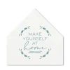 Wall Quotes & Signs-Kirkland's Home Make Yourself At Home House Shaped Canvas Print White