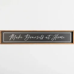 Wall Quotes & Signs-Kirkland's Home Make Yourself At Home Wall Plaque Black