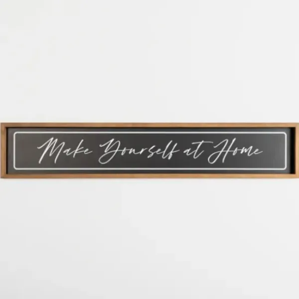 Wall Quotes & Signs-Kirkland's Home Make Yourself At Home Wall Plaque Black