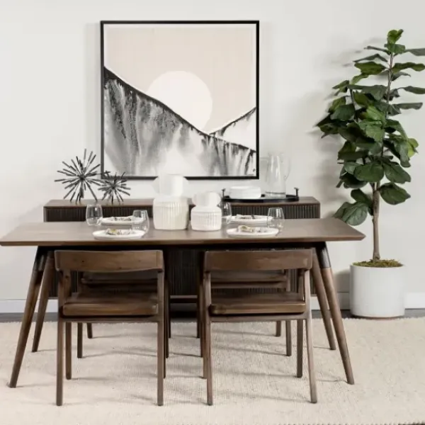 Dining Chairs-Kirkland's Home Mango Wood Dining Chair Brown