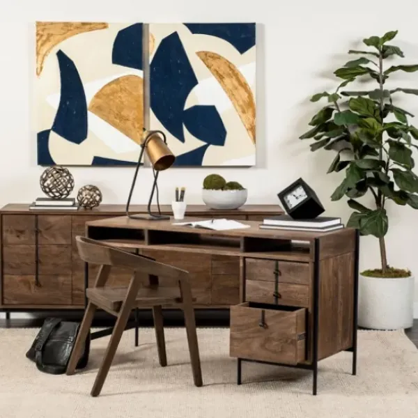 Dining Chairs-Kirkland's Home Mango Wood Dining Chair Brown