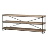 Console Tables-Kirkland's Home Mango Wood Metal Frame Console Table Brown