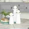 Candle Holders-Kirkland's Home Mango Wood 3-Pc. Pillar Candle Holder Set White