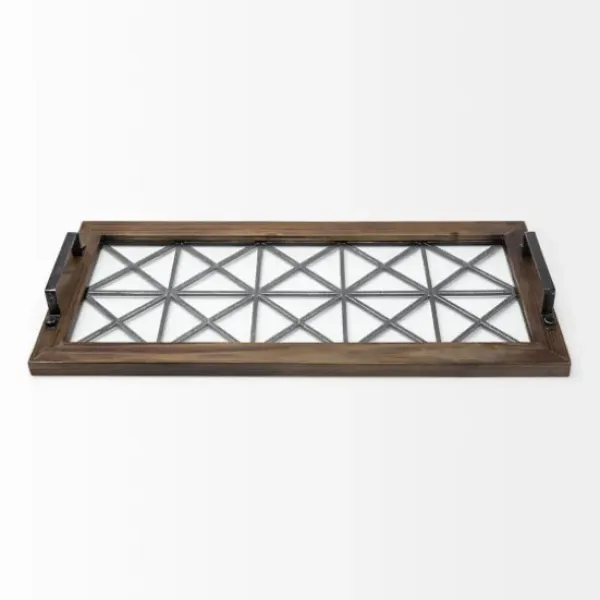 Decorative Trays-Kirkland's Home Mango Wood Trays, Set Of 3 Black