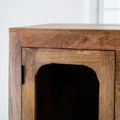 Cabinets & Sideboards-Kirkland's Home Manu Natural Mango Wood Cabinet