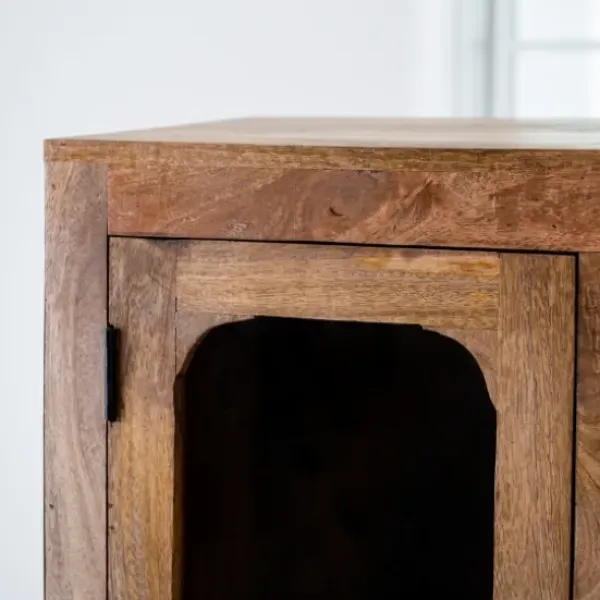 Cabinets & Sideboards-Kirkland's Home Manu Natural Mango Wood Cabinet
