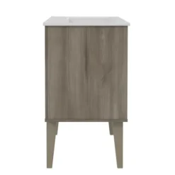 Bathroom Furniture-Kirkland's Home Maple Corinth Wood Sink Vanity Gray