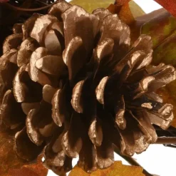 Arrangements & Greenery-Kirkland's Home Maple Leaf And Pomegranate Corner Swags, Set Of 2 Orange/Red