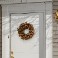 Wreaths-Kirkland's Home Maple Leaves Wreath Brown