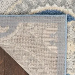 Outdoor Rugs-Kirkland's Home Mara Floral Blossom Indoor/Outdoor Area Rug, 5X7 Gray/White/Multi