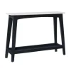 Console Tables-Kirkland's Home Marble And Black Wood Console Table