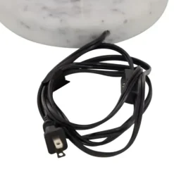 Table Lamps-Kirkland's Home Marble And Gold Metal Globe Table Lamp White