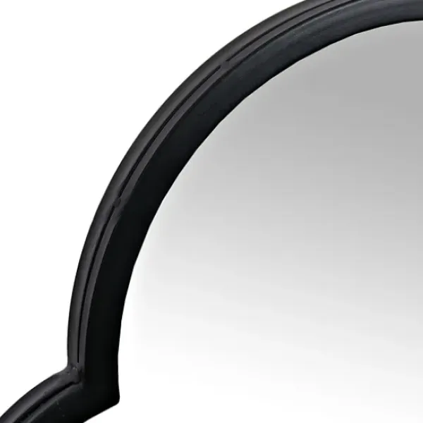 Decorative Mirrors-Kirkland's Home Maria Metal Arch Wall Mirror Black