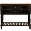 Console Tables-Kirkland's Home Mariel Wood Buffet Table Black