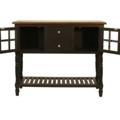 Console Tables-Kirkland's Home Mariel Wood Buffet Table Black