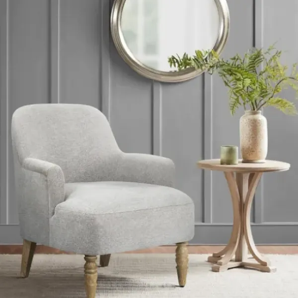 Accent Chairs-Kirkland's Home Martha Stewart Extended Seat Accent Chair Gray
