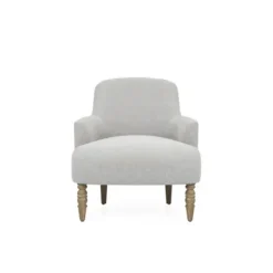 Accent Chairs-Kirkland's Home Martha Stewart Extended Seat Accent Chair Gray