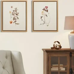 Framed Art-Kirkland's Home Martha Stewart French Herbarium Framed Art Set Ivory